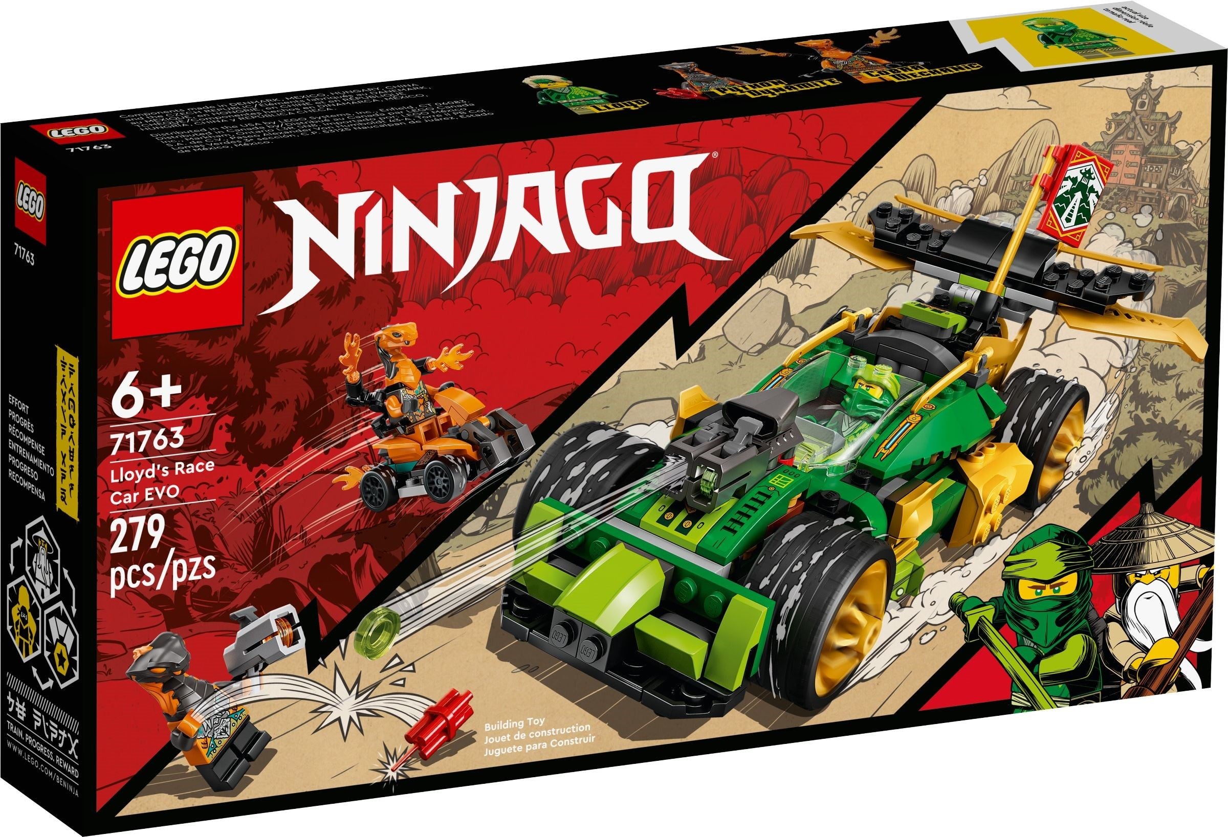 <transcy>LEGO Ninjago Voiture de course EVO de Lloyd 71763</transcy>
