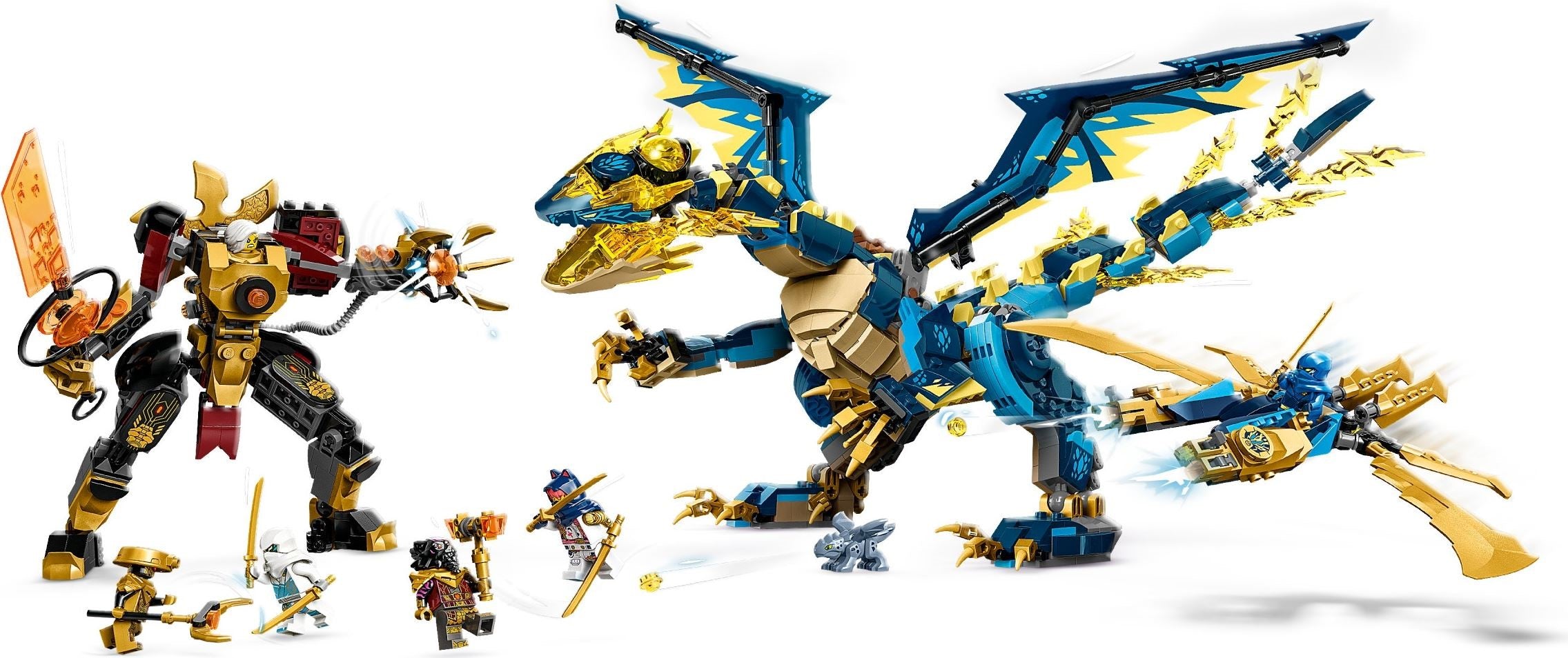 LEGO Ninjago Kaiserliches Mech-Duell gegen den Elementardrachen 71796