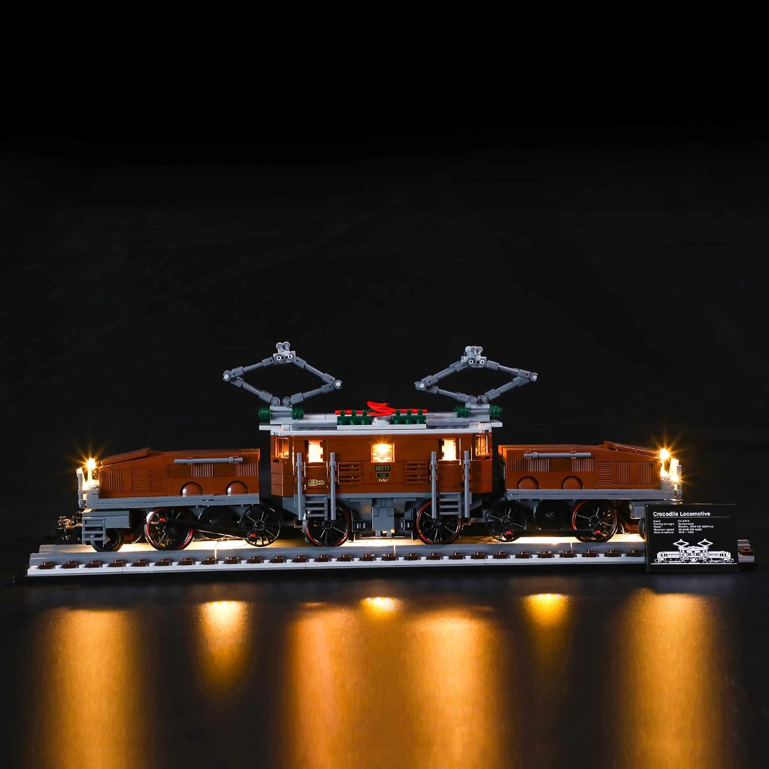 Light My Bricks LED-Licht-Set für LEGO® Lokomotive «Krokodil» 10277