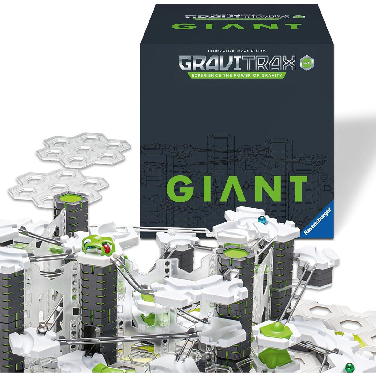 Ravensburger GraviTrax PRO Starter-Set Giant- Erweiterbare Kugelbahn für Kinder, Interaktive Murmelbahn, Lernspielzeug und Konstruktionsspielzeug ab 8 Jahren