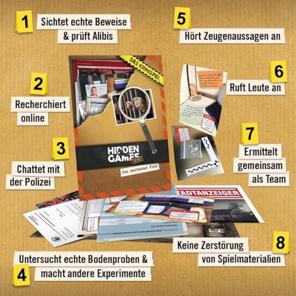 Hidden Games Ein perfekter Plan – Krimispiel