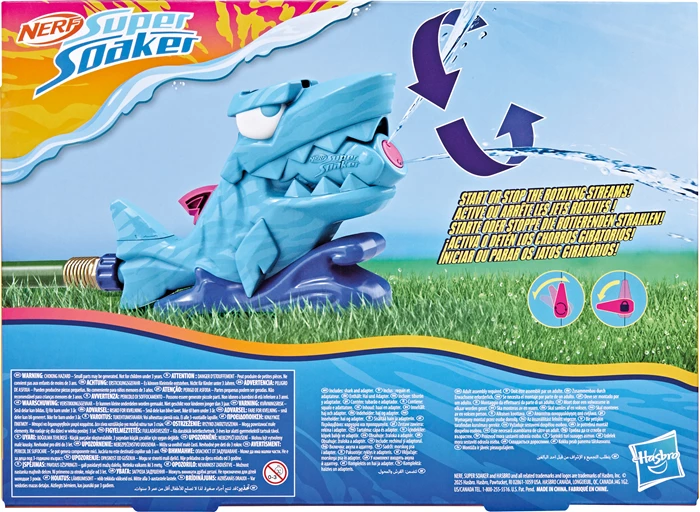 NERF Supersoaker Hop & Chomp Haifisch-Wasserspritzer