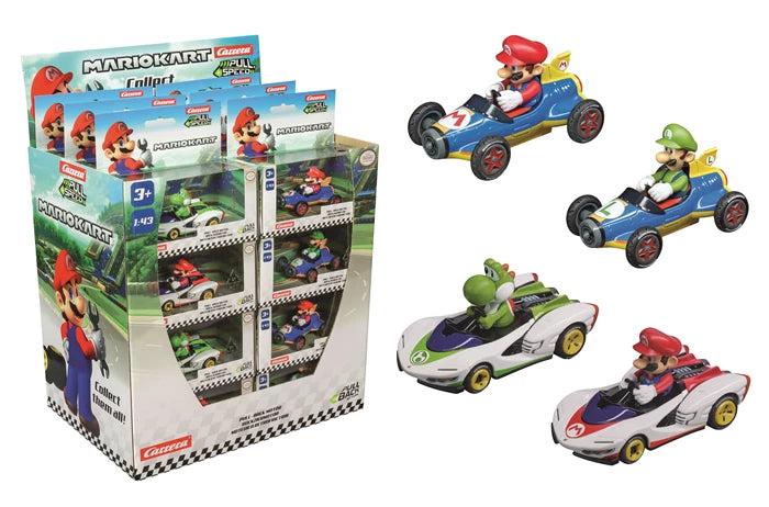 Carrera Pull & Speed Mario K. Spec. Cars assortiert im Thekendisplay