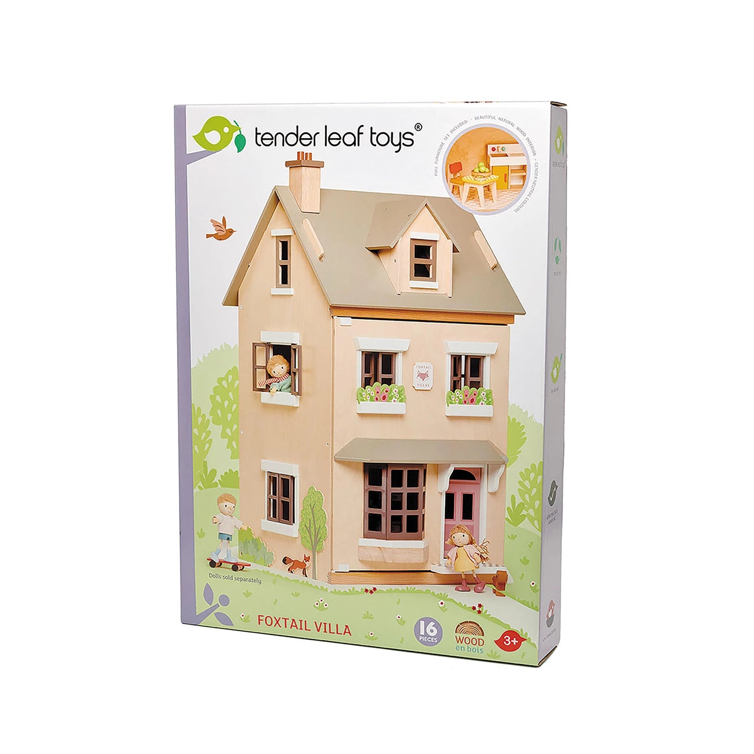 Tender Leaf Toys Puppenhaus Foxtail Villa mit Zubehör