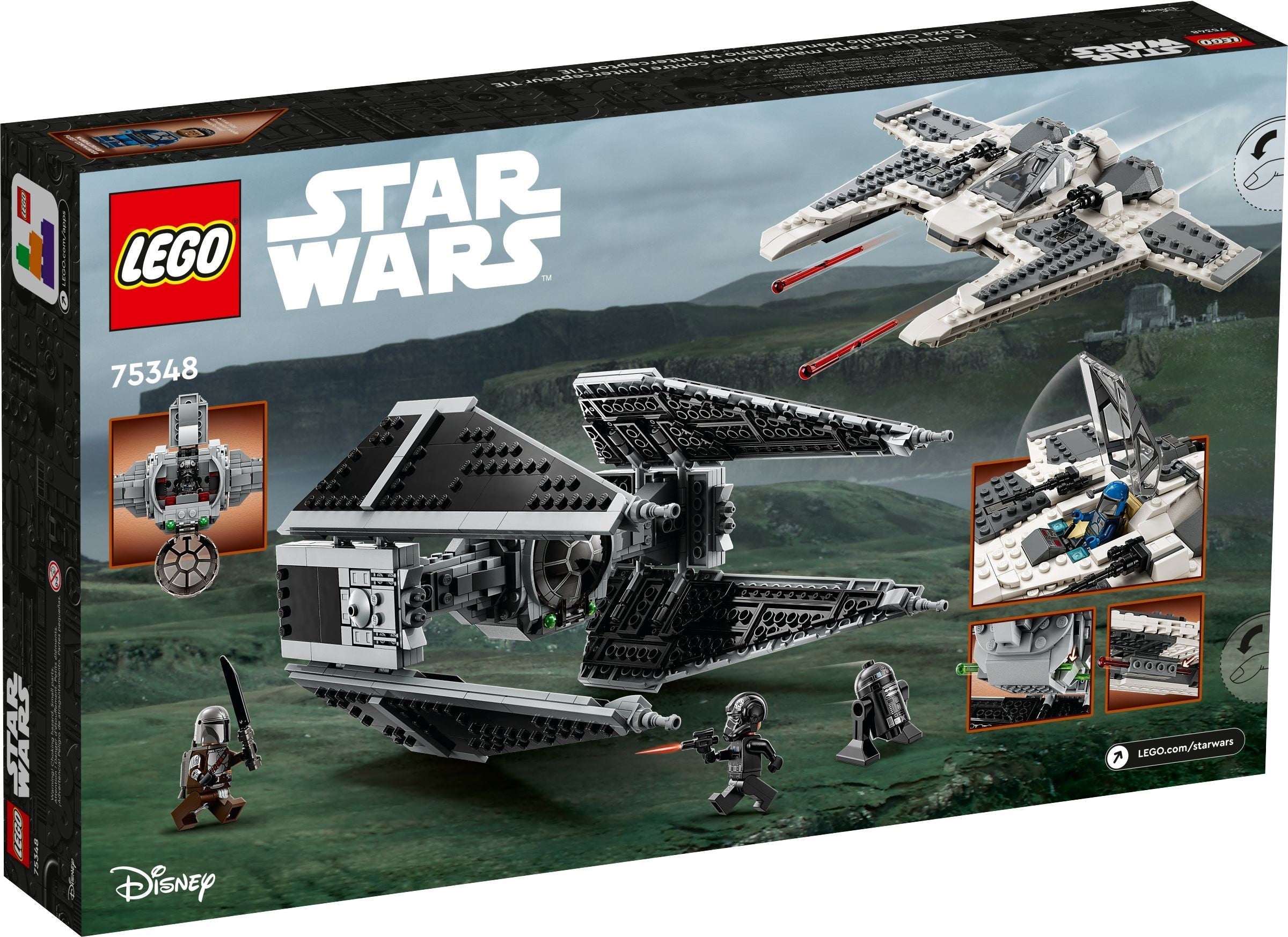 LEGO Star Wars Mandalorian Fang Fighter vs. TIE Interceptor 75348