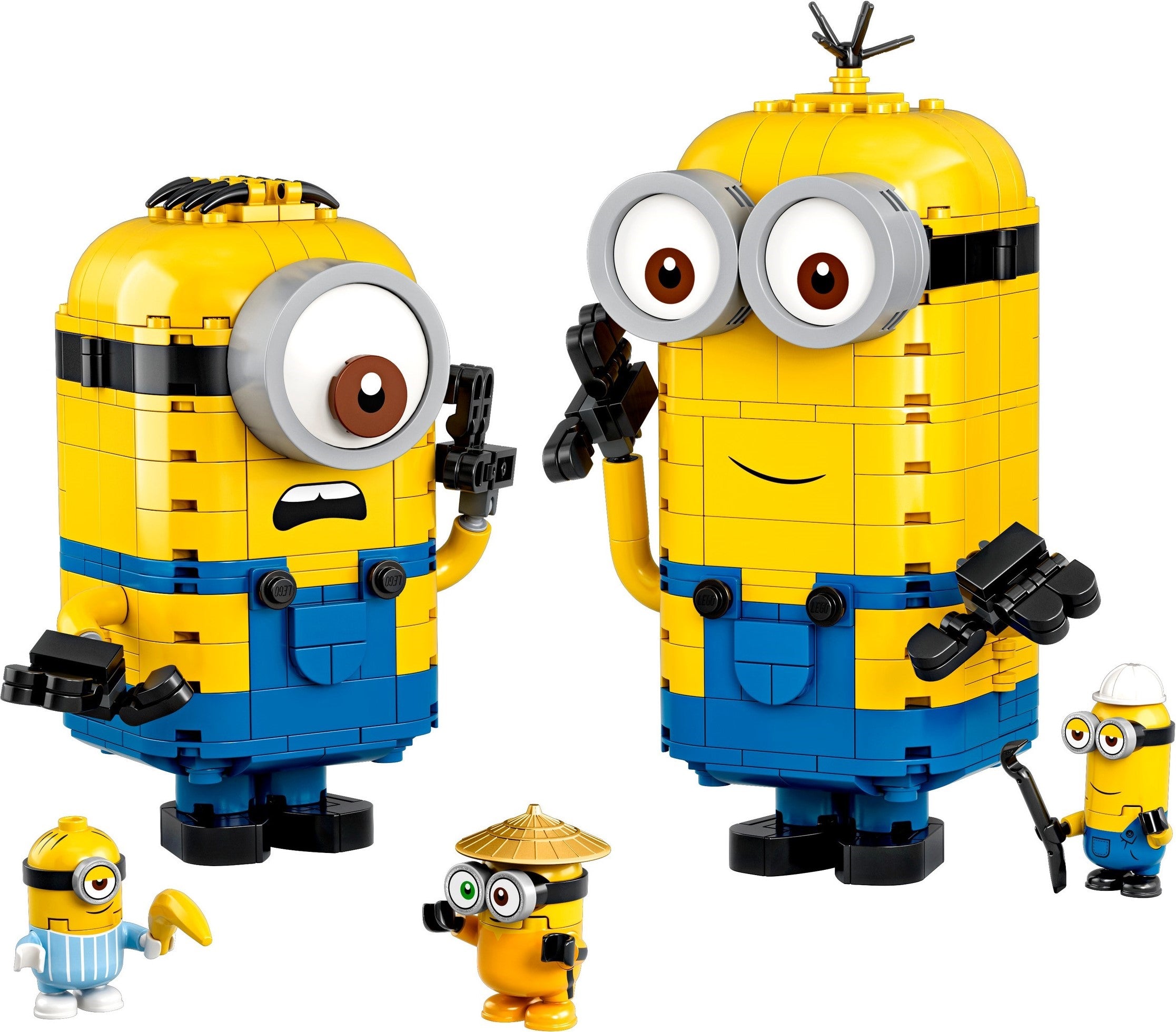 Ensemble de construction de figurines LEGO Minions avec cachette 75551