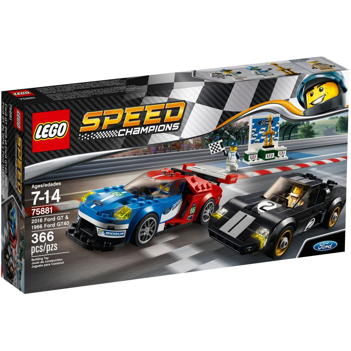 LEGO Speed Champions 2016 Ford GT & 1966 Ford GT40 75881
