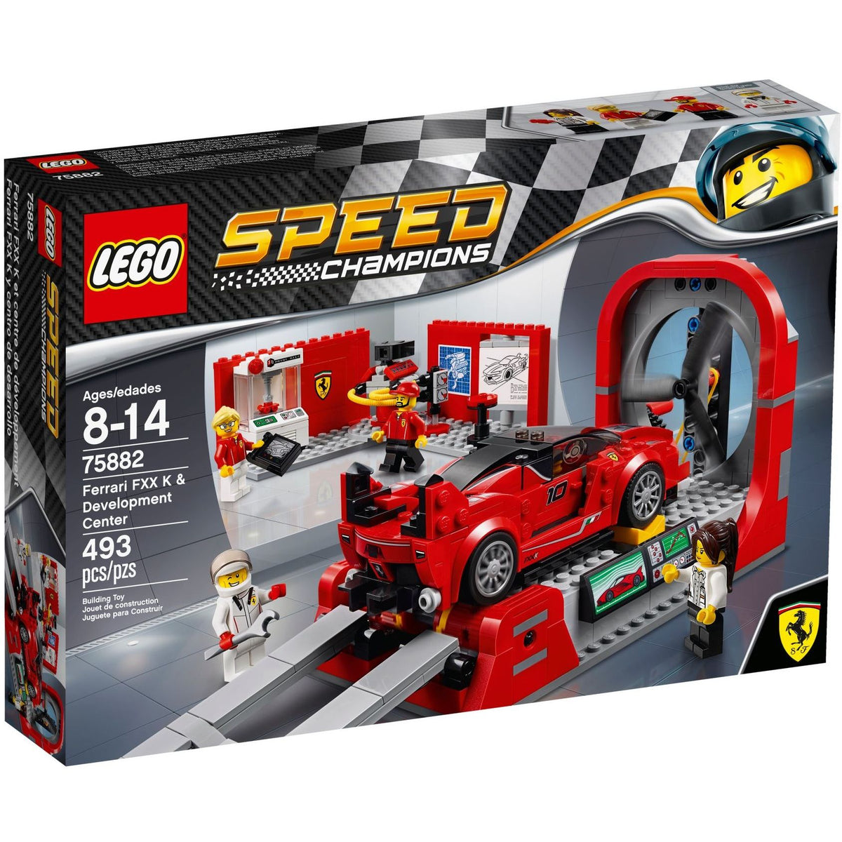 LEGO Speed Champions Ferrari FXX K Entwicklungszentrum 75882