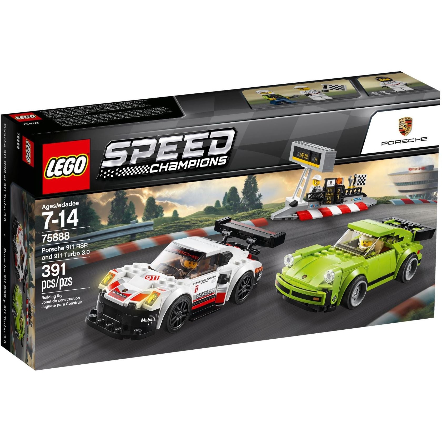 LEGO Speed Champions Porsche 911 RSR und 911 Turbo 3.0 75888