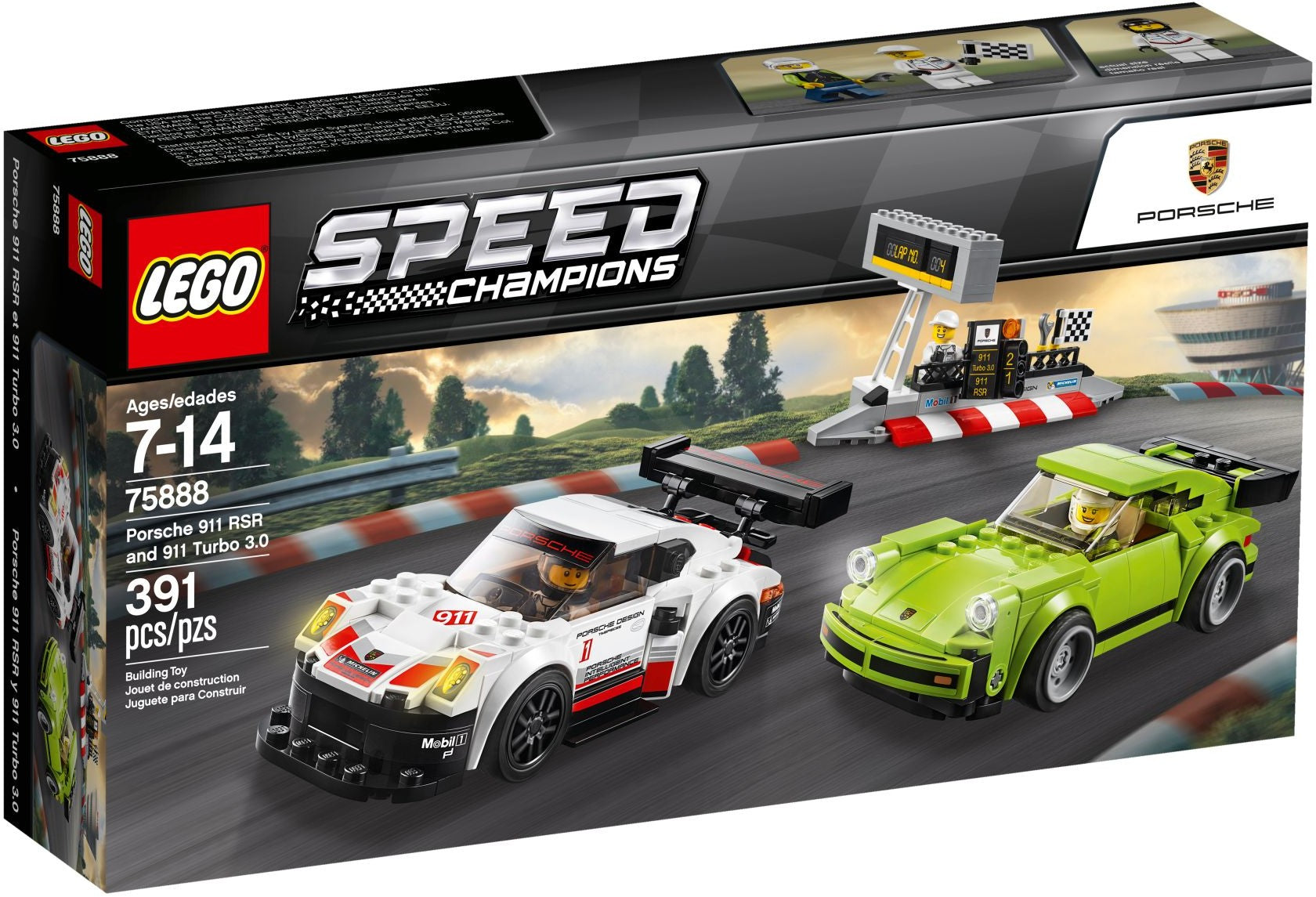 LEGO Speed Champions Porsche 911 RSR und 911 Turbo 3.0 75888