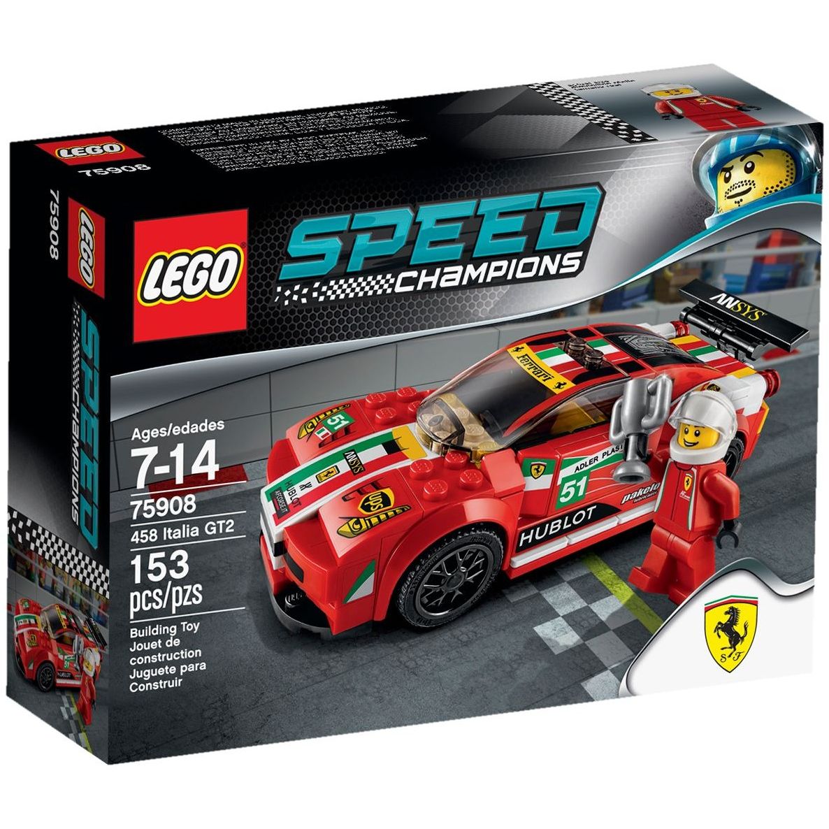 LEGO Speed Champions 458 Italia GT2 75908