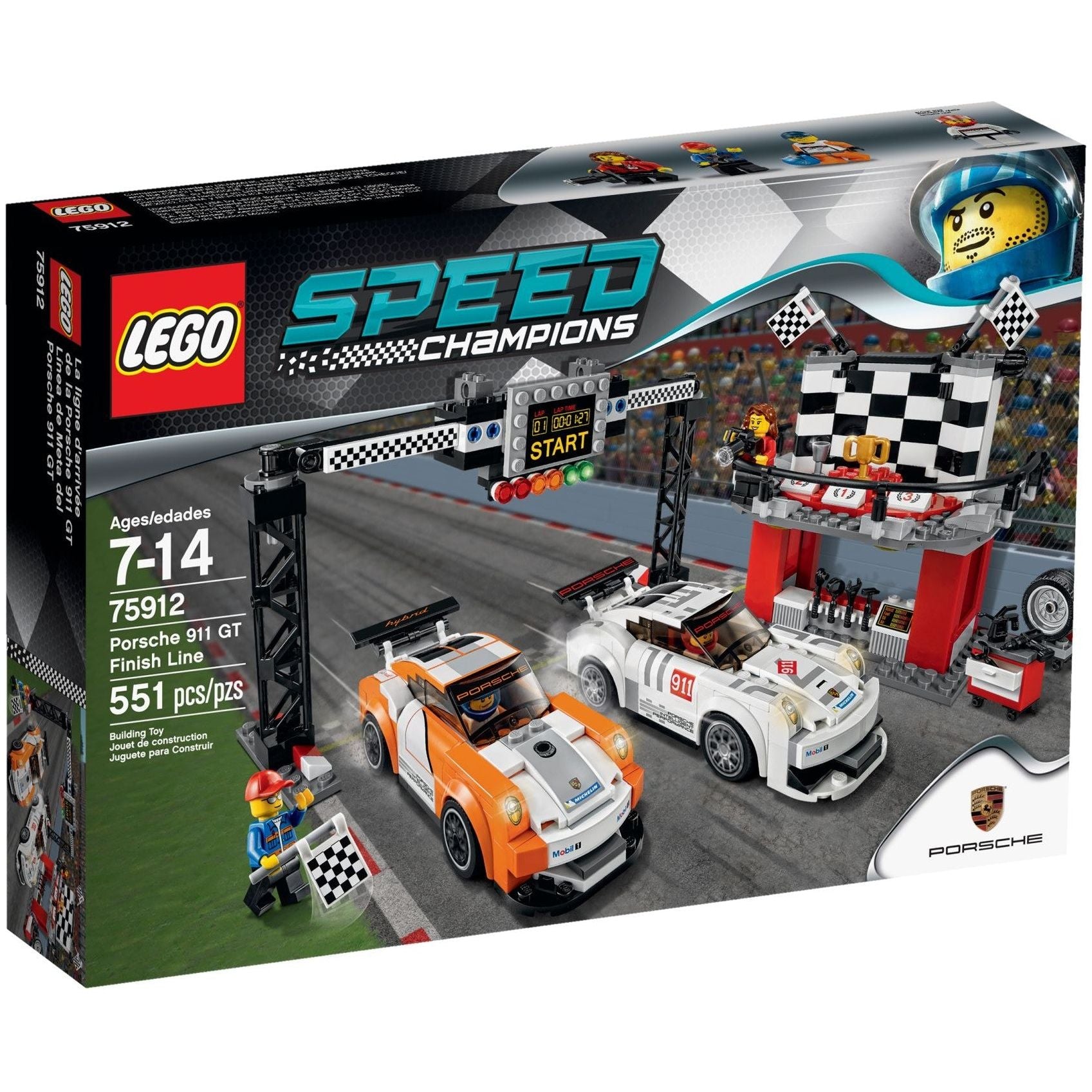 LEGO Speed Champions Porsche 911 GT Ziellinie 75912