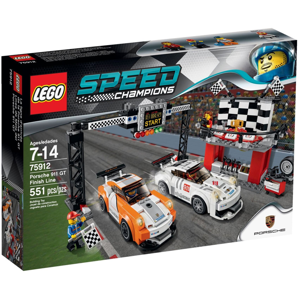 LEGO Speed Champions Porsche 911 GT Ziellinie 75912