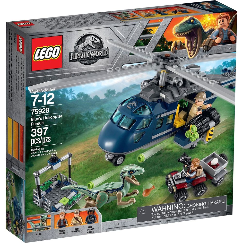 LEGO Jurassic World Blues Hubschrauber-Verfolgungsjagd 75928