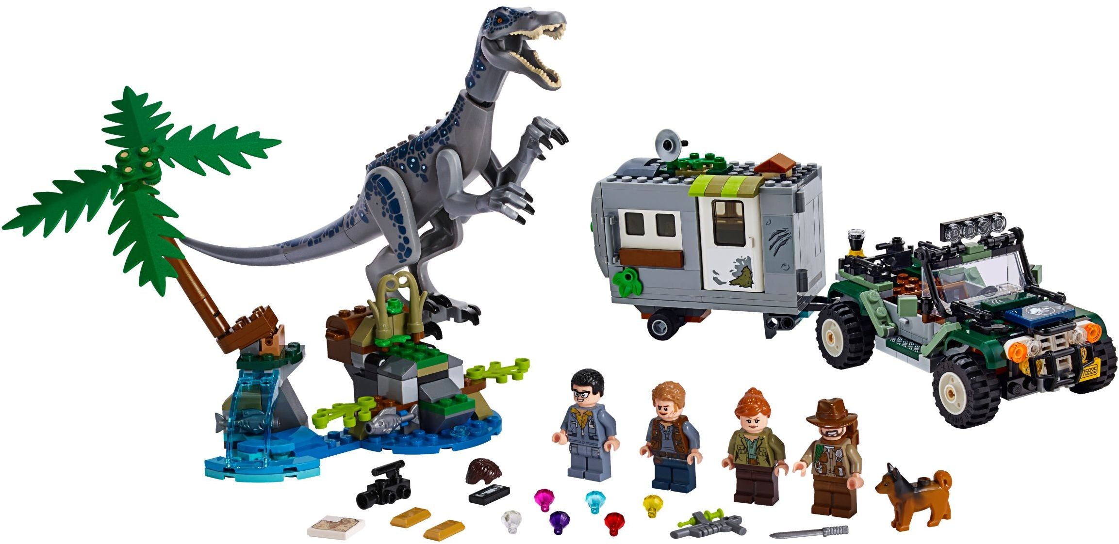 LEGO Jurassic World Baryonyxs Kräftemessen 75935