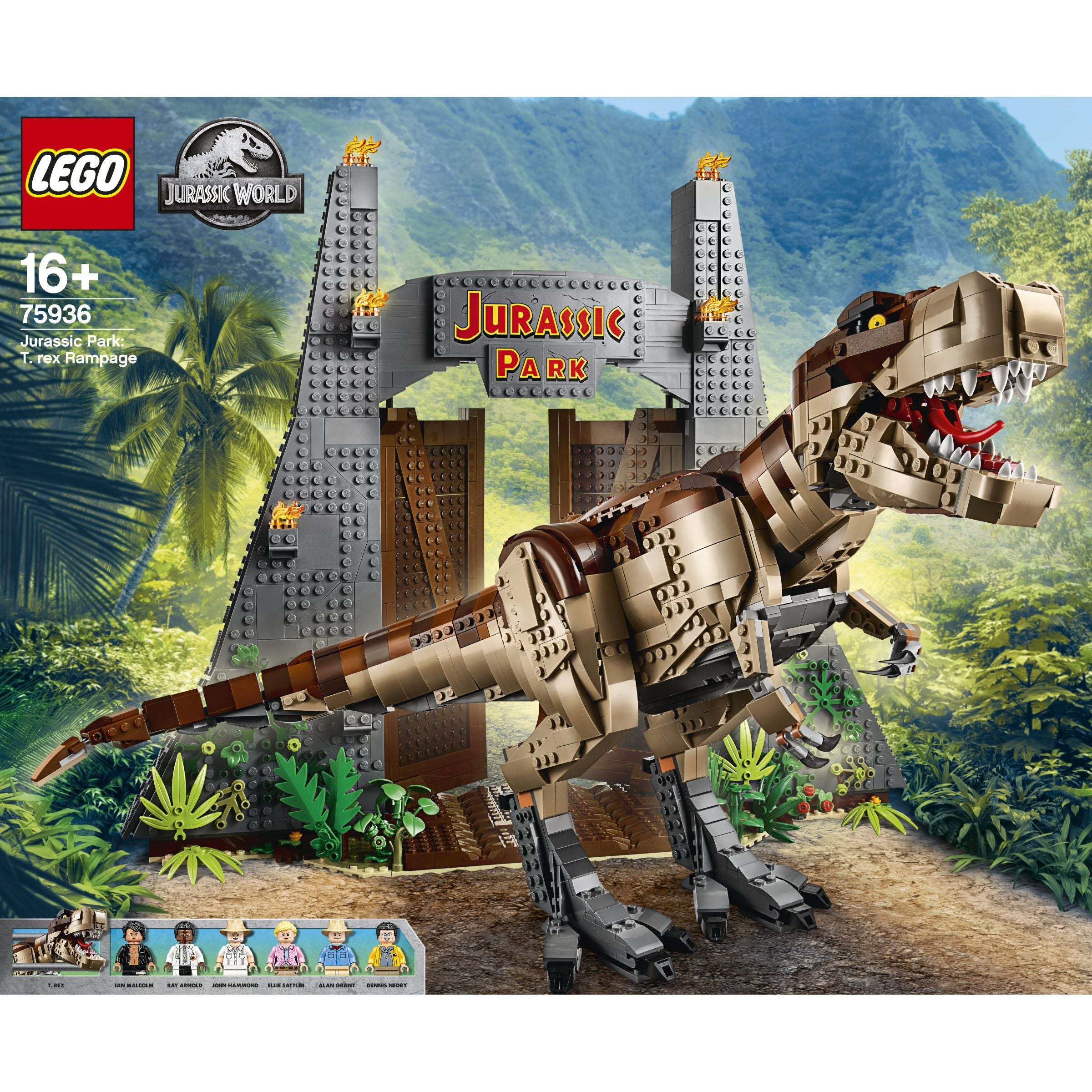 LEGO Jurassic World Jurassic Park: T. Rex' Verwüstung 75936