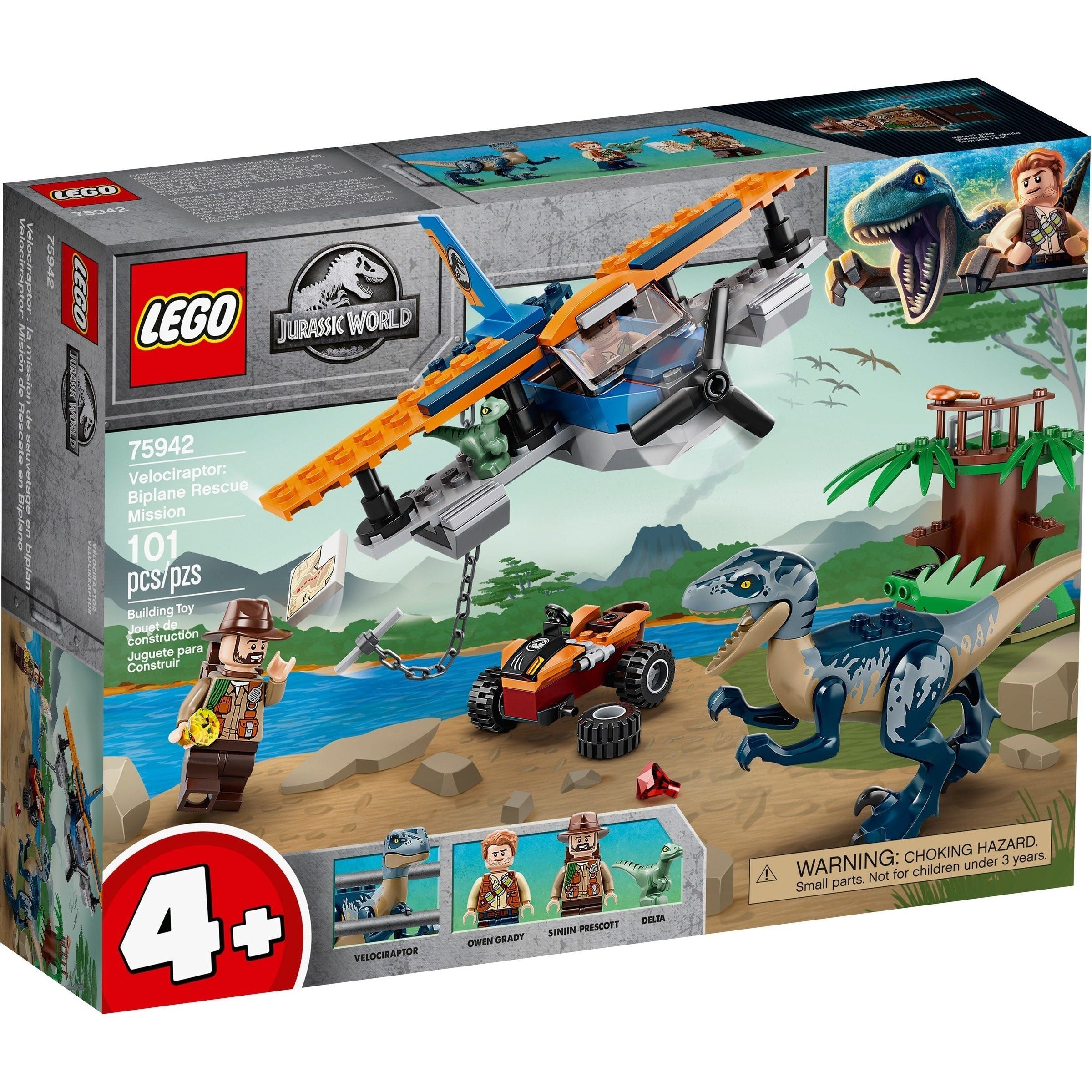 LEGO Jurassic World Velociraptor: Rettungsmission 75942