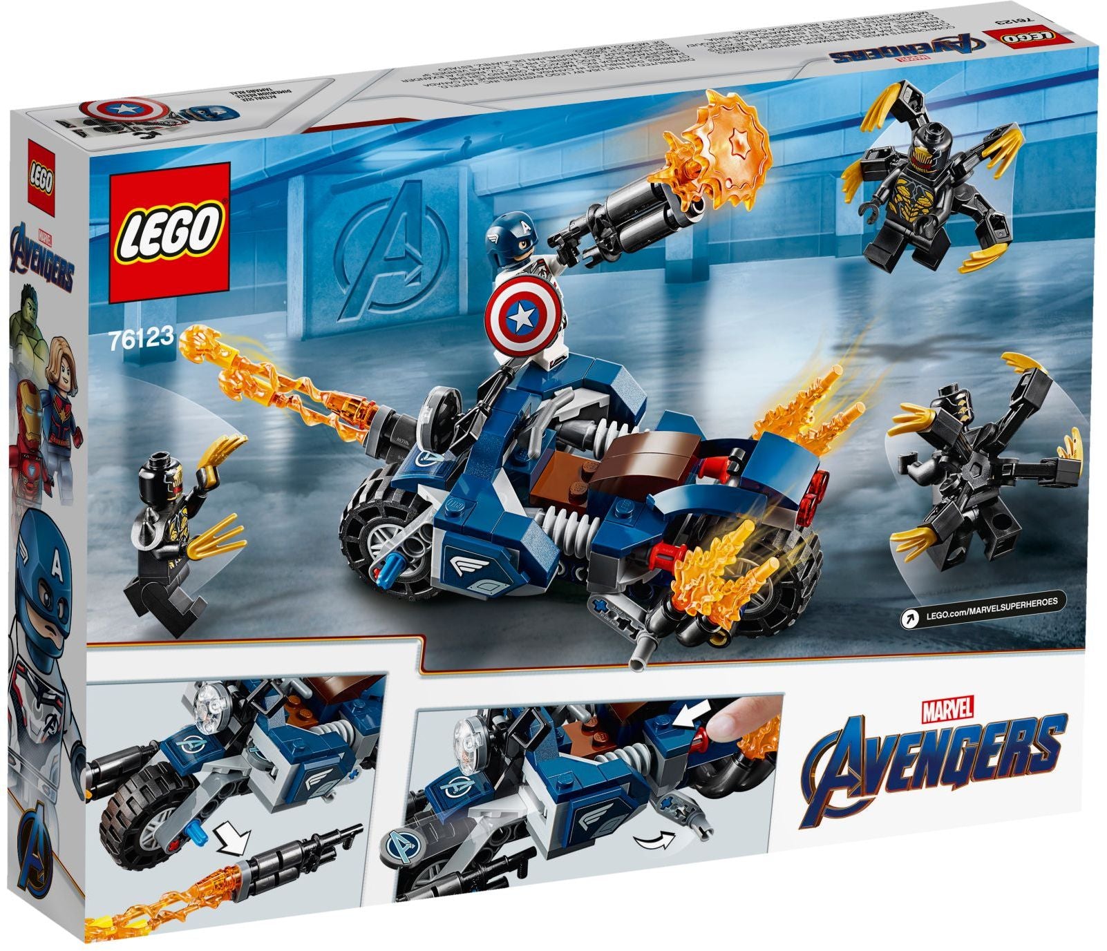Lego Marvel Captain America: Outrider-Attacke 76123