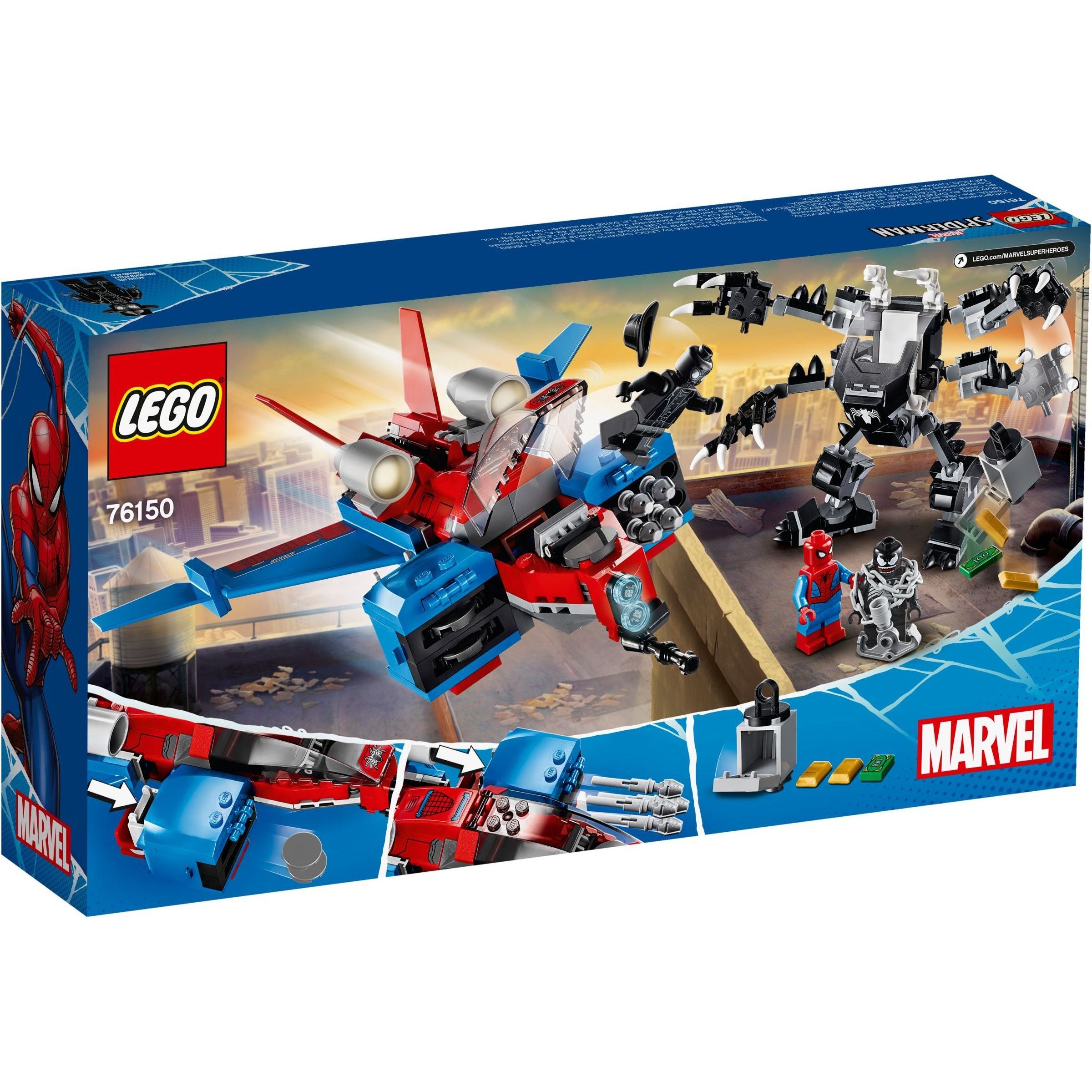 LEGO® Marvel Spiderjet contre Venom Mech 76150