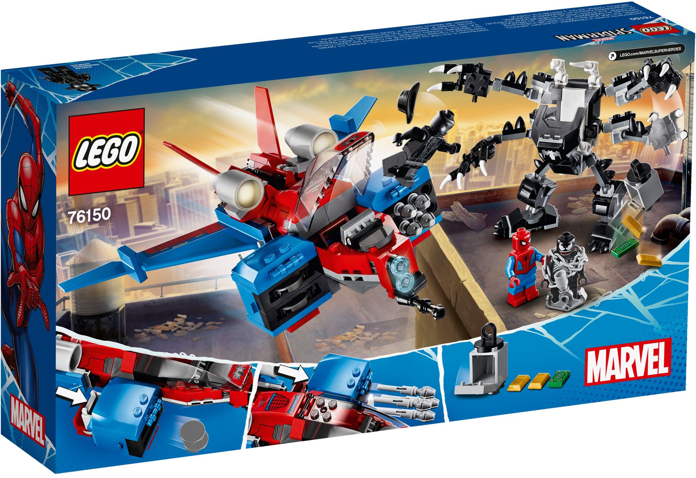 LEGO® Marvel Spiderjet contre Venom Mech 76150
