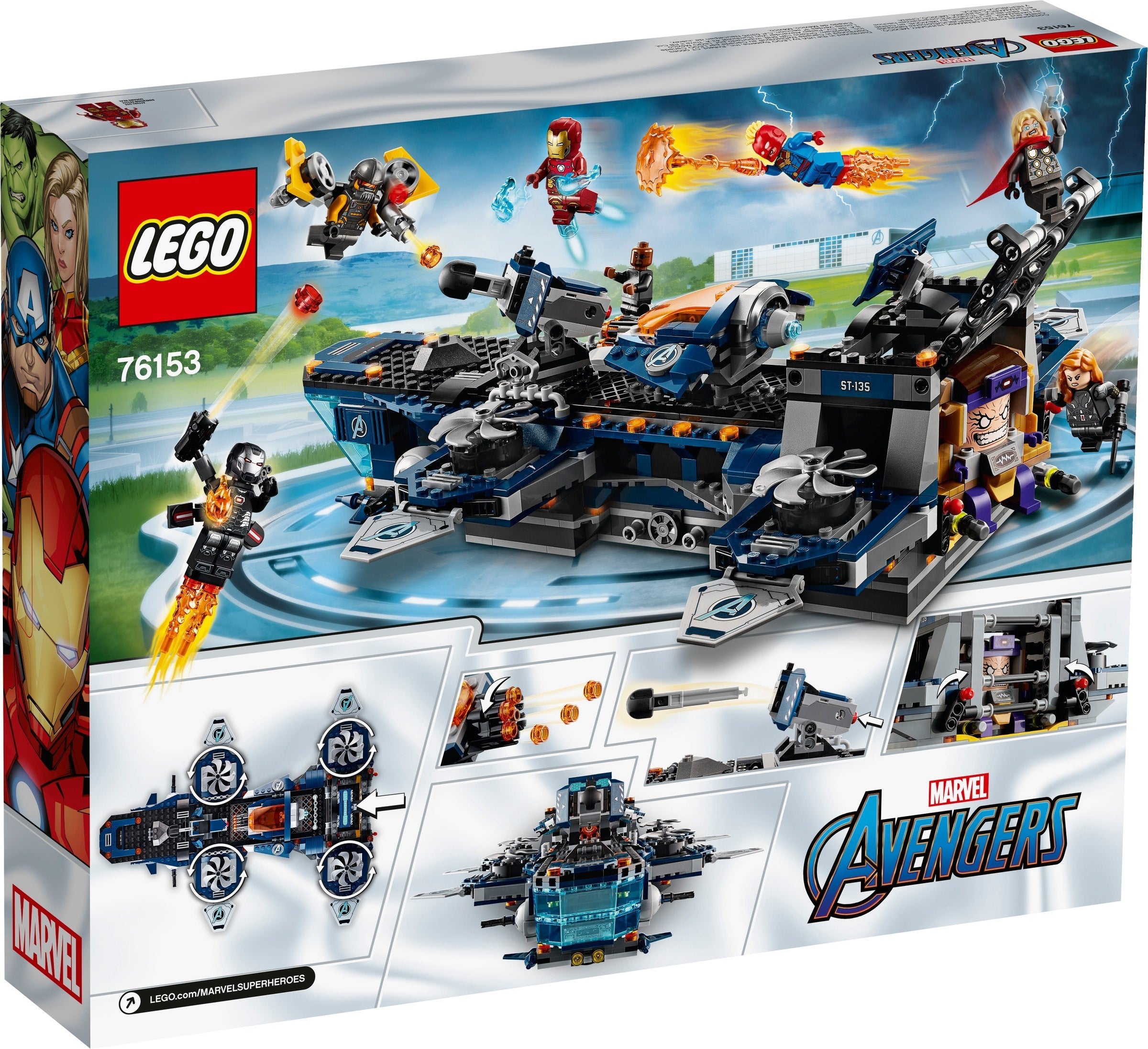LEGO Marvel Super Heroes L'héliporteur des Avengers 76153