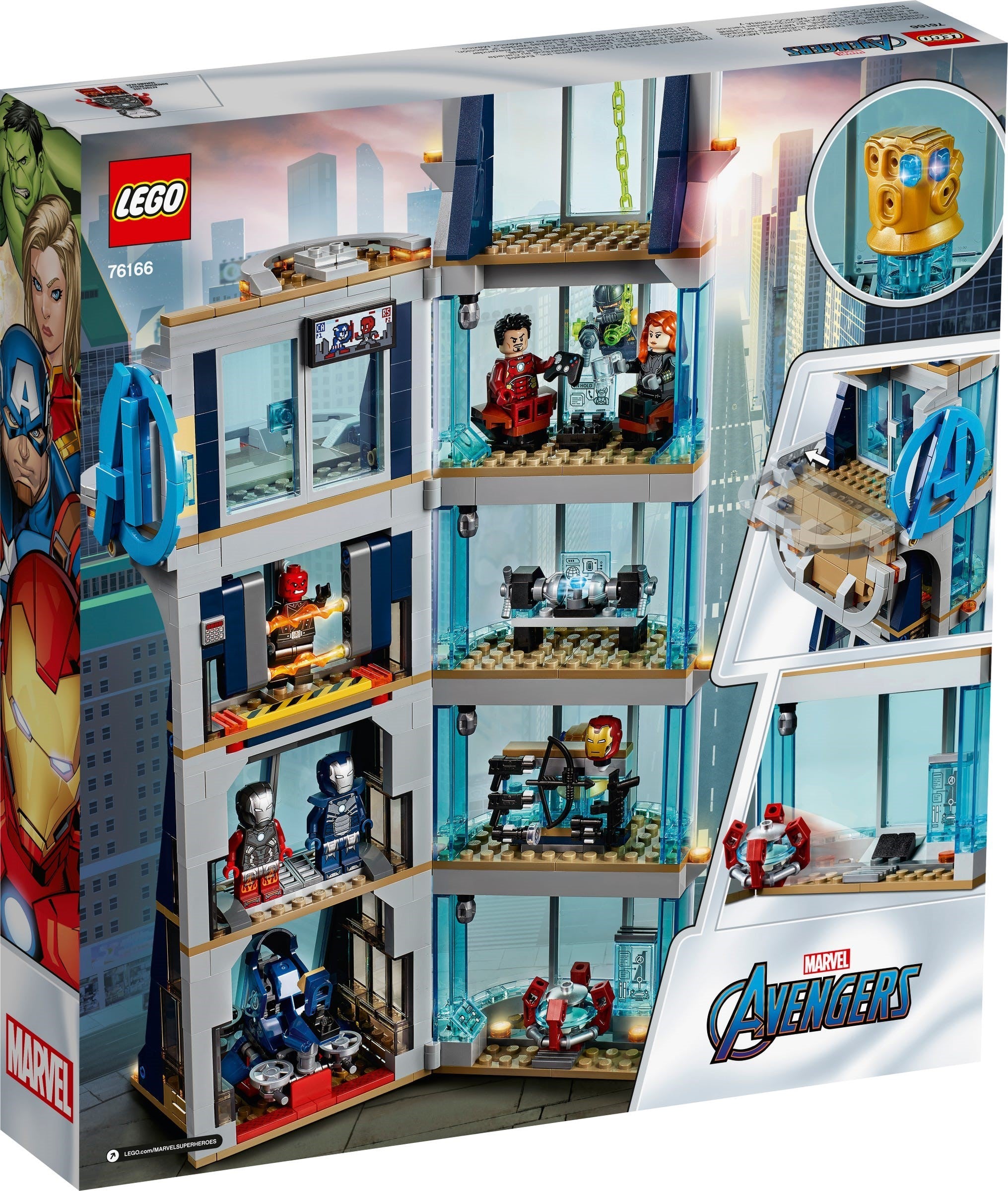 La confrontation LEGO® Marvel sur la tour 76166