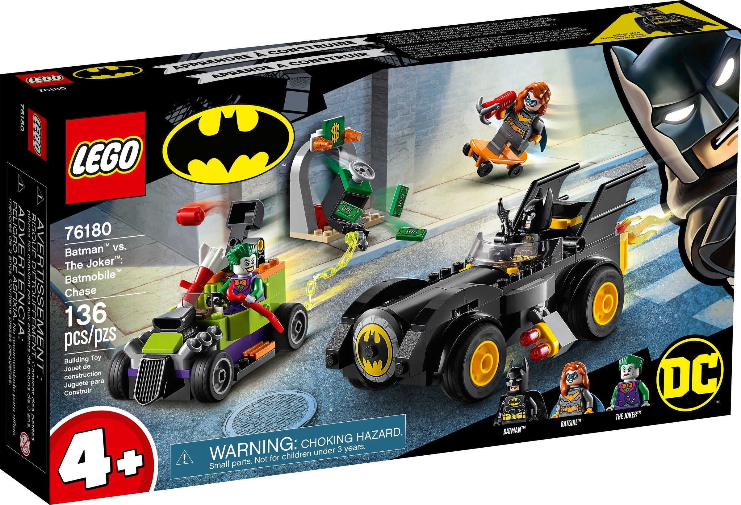 LEGO DC Comics Super Heroes Batman contre Joker : Batmobile Chase 76180