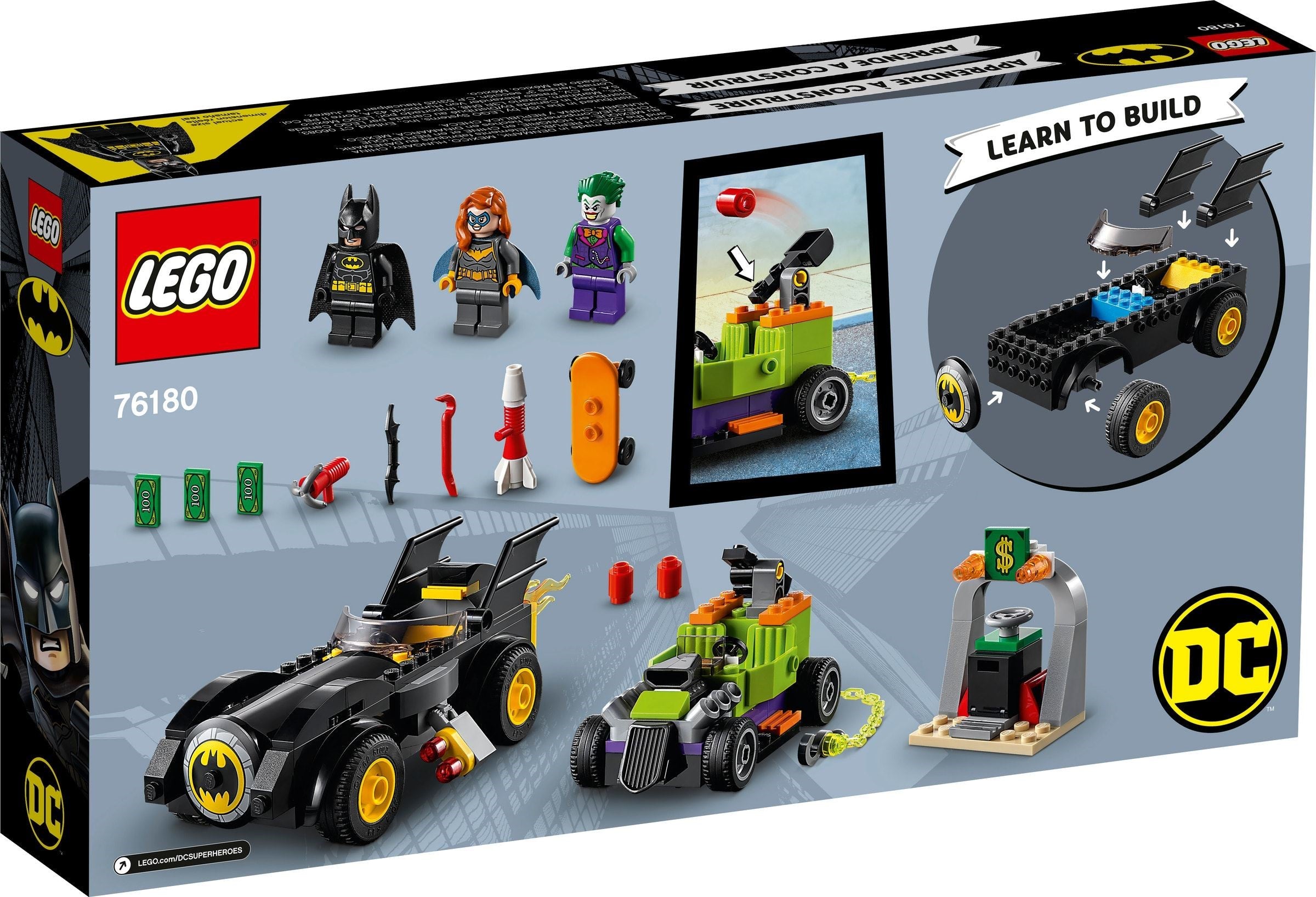 LEGO DC Comics Super Heroes Batman contre Joker : Batmobile Chase 76180
