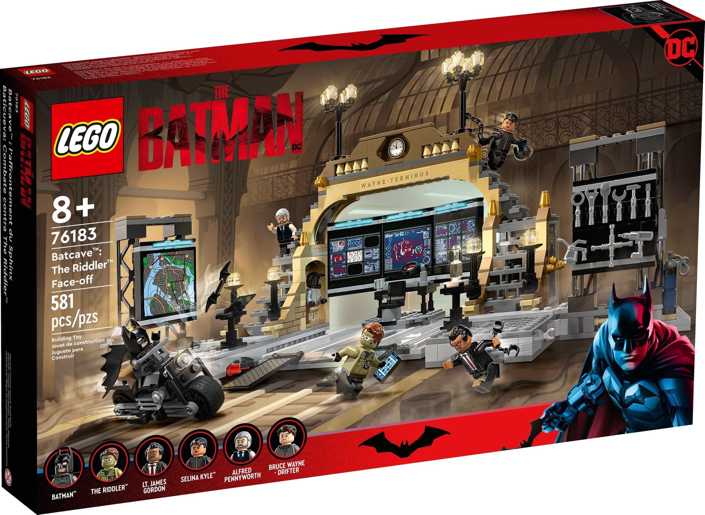 LEGO DC Comics Super Heroes Batman Bathöhle Duell mit Riddler 76183