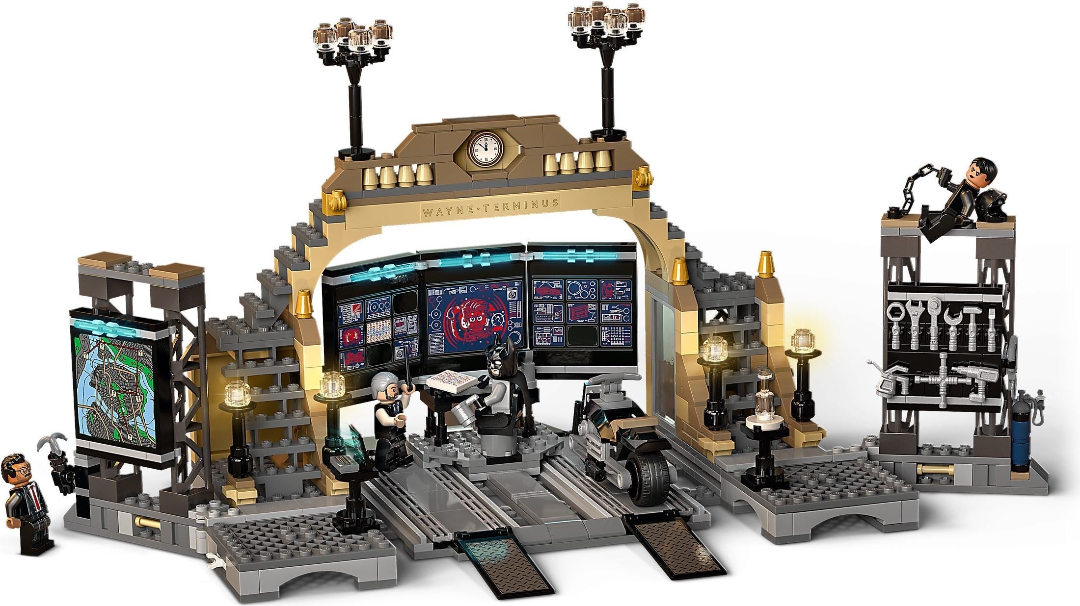 LEGO DC Comics Super Heroes Batman Bathöhle Duell mit Riddler 76183