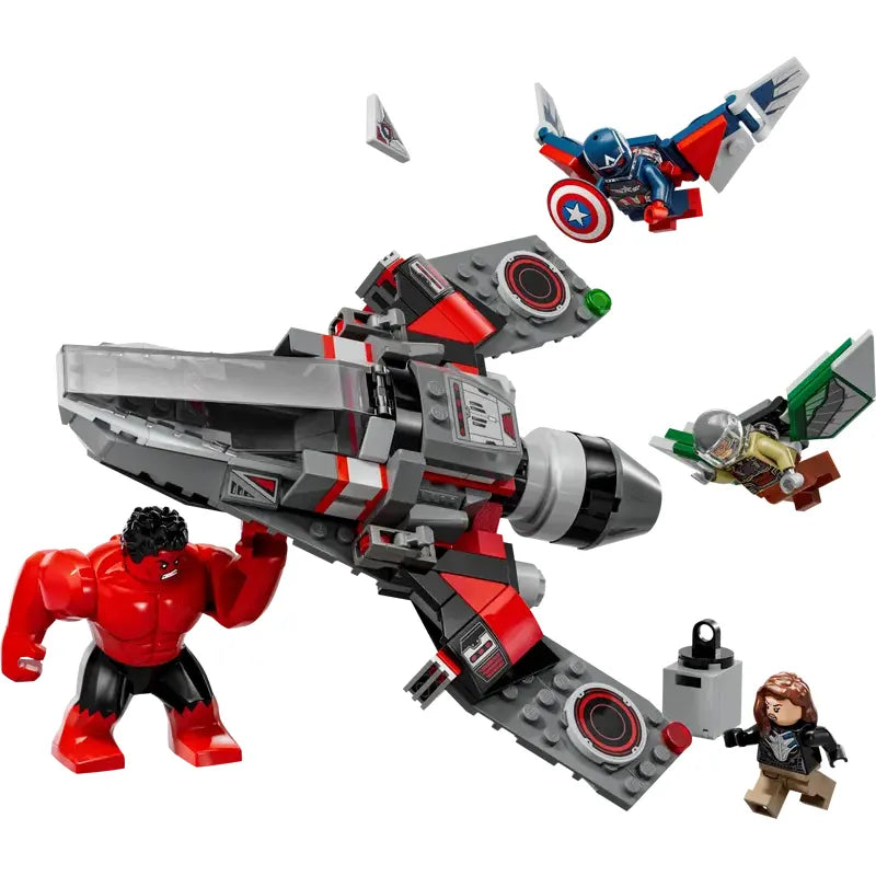 LEGO Marvel Showdown zwischen Captain America und Red Hulk 76292