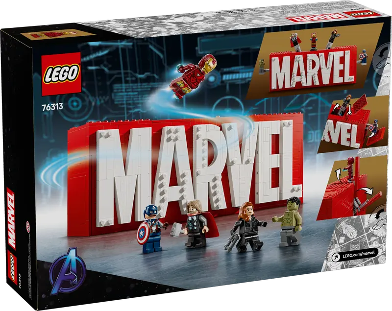 LEGO Marvel Super Heroes™ MARVEL Logo & Minifiguren 76313