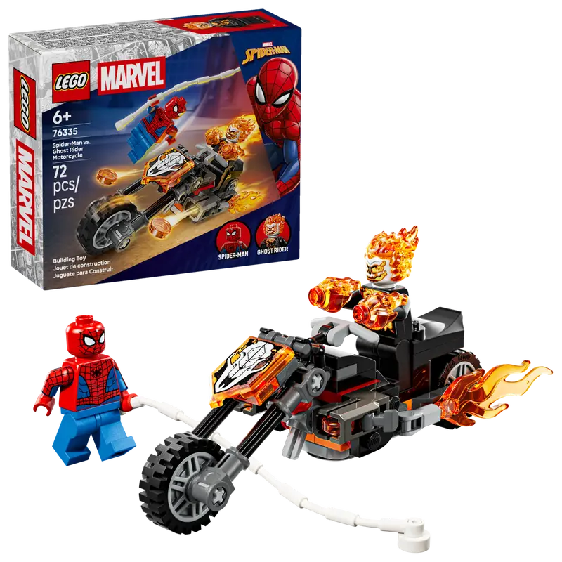 LEGO Marvel Spider-Man vs. Ghost Rider auf seinem Motorrad 76335