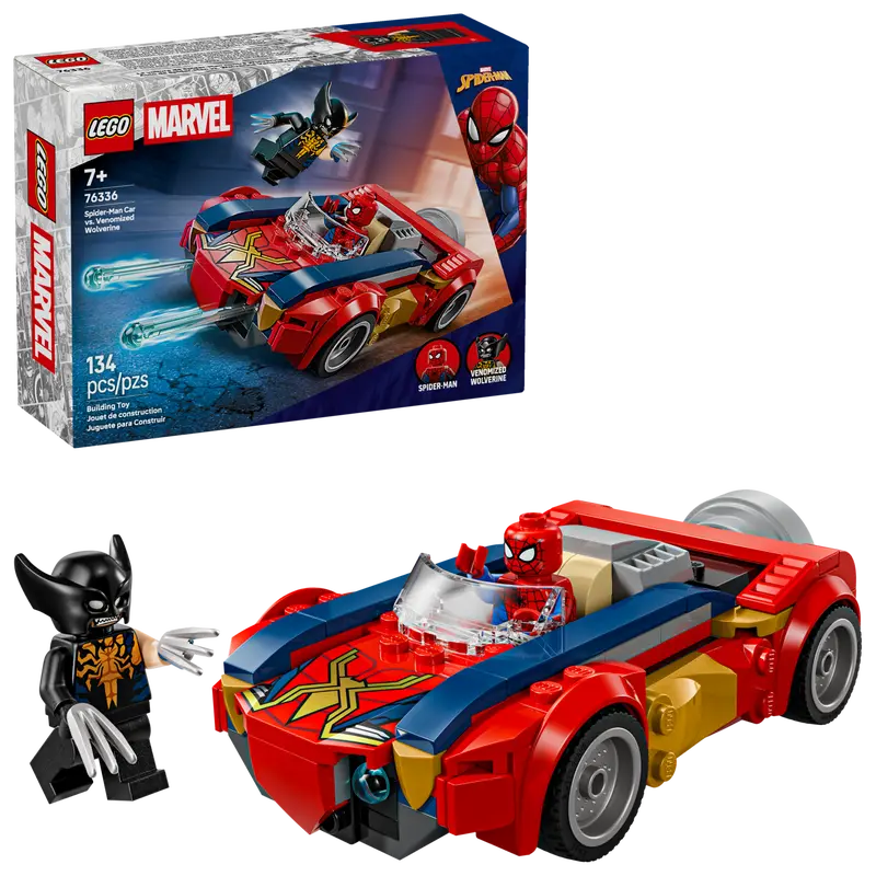 LEGO Marvel Spider-Man Auto vs. Venomized Wolverine 76336
