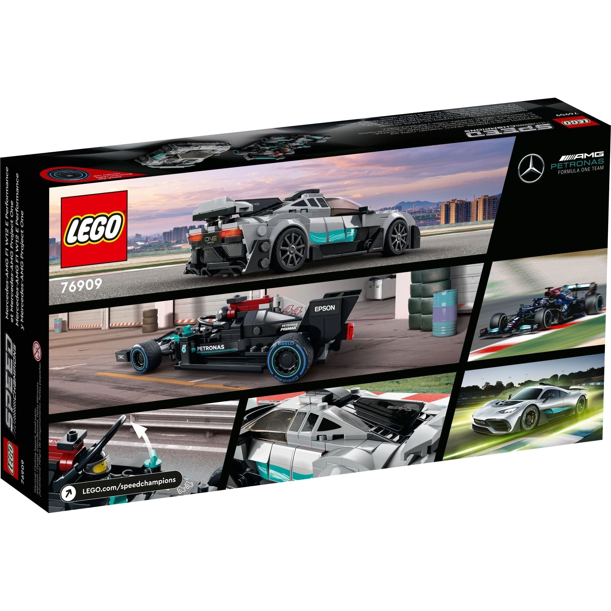 LEGO Speed Champions Mercedes-AMG F1 W12 E Performance & Mercedes-AMG Project One 76909
