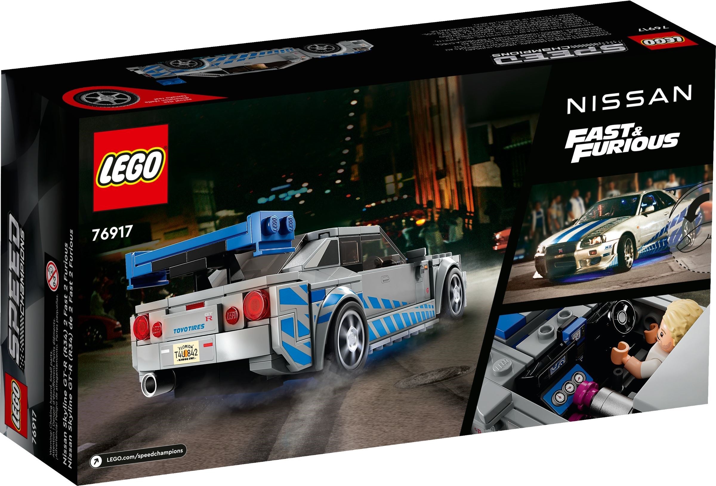 LEGO Speed Champions 2 Fast 2 Furious – Nissan Skyline GT-R (R34) 76917