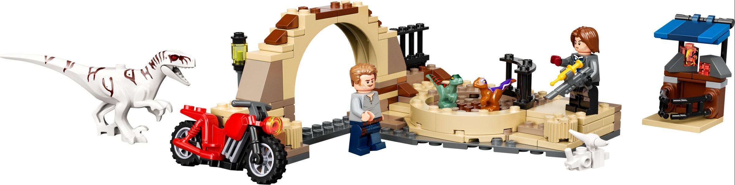 LEGO Jurassic World Atrociraptor: Motorradverfolgungsjagd 76945