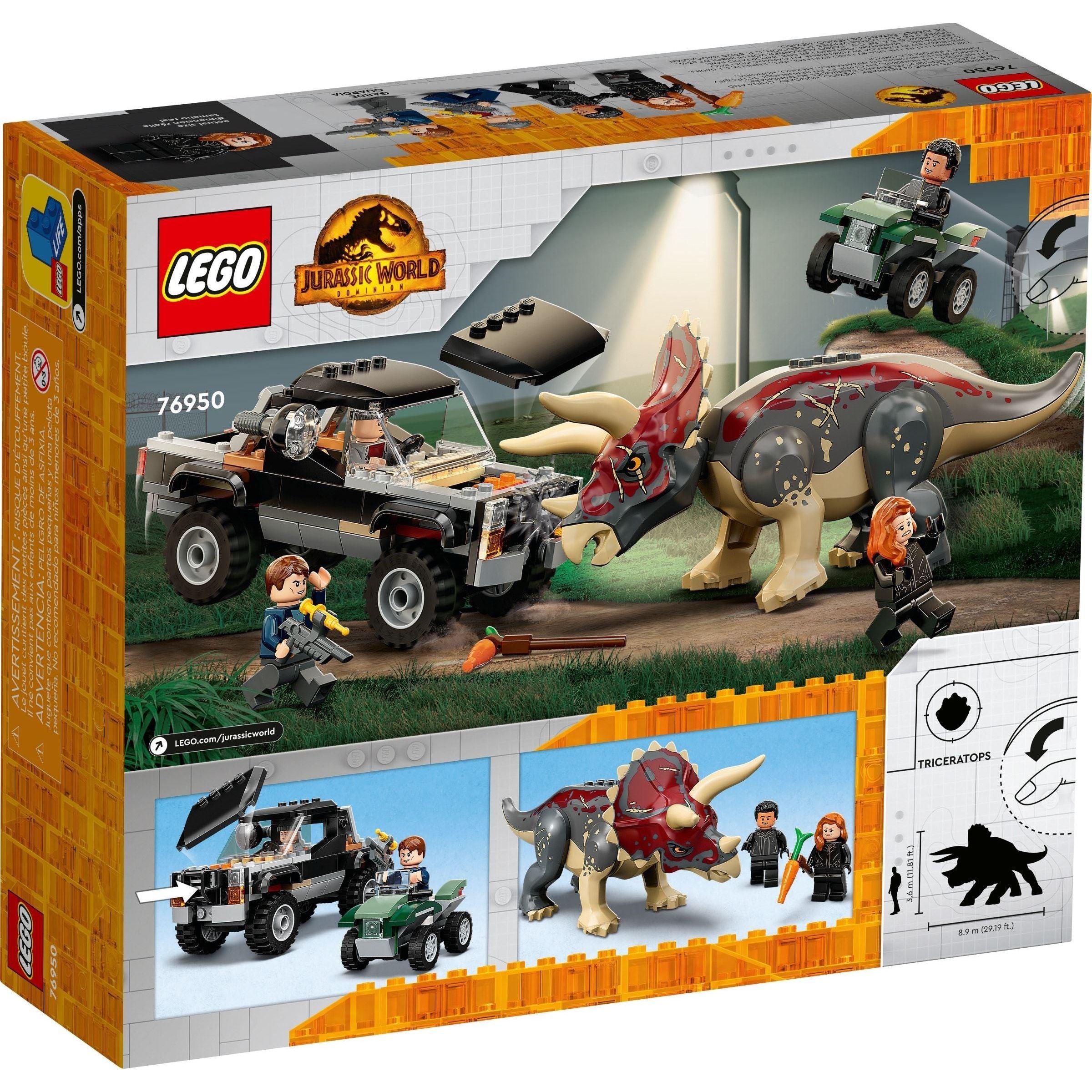 LEGO Jurassic World Triceratops-Angriff 76950