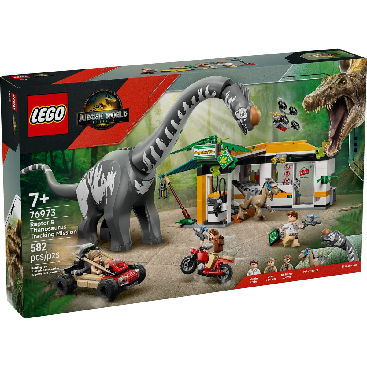 LEGO Jurassic World Raptor & Titanosaurus: Große Fährtensuche 76973