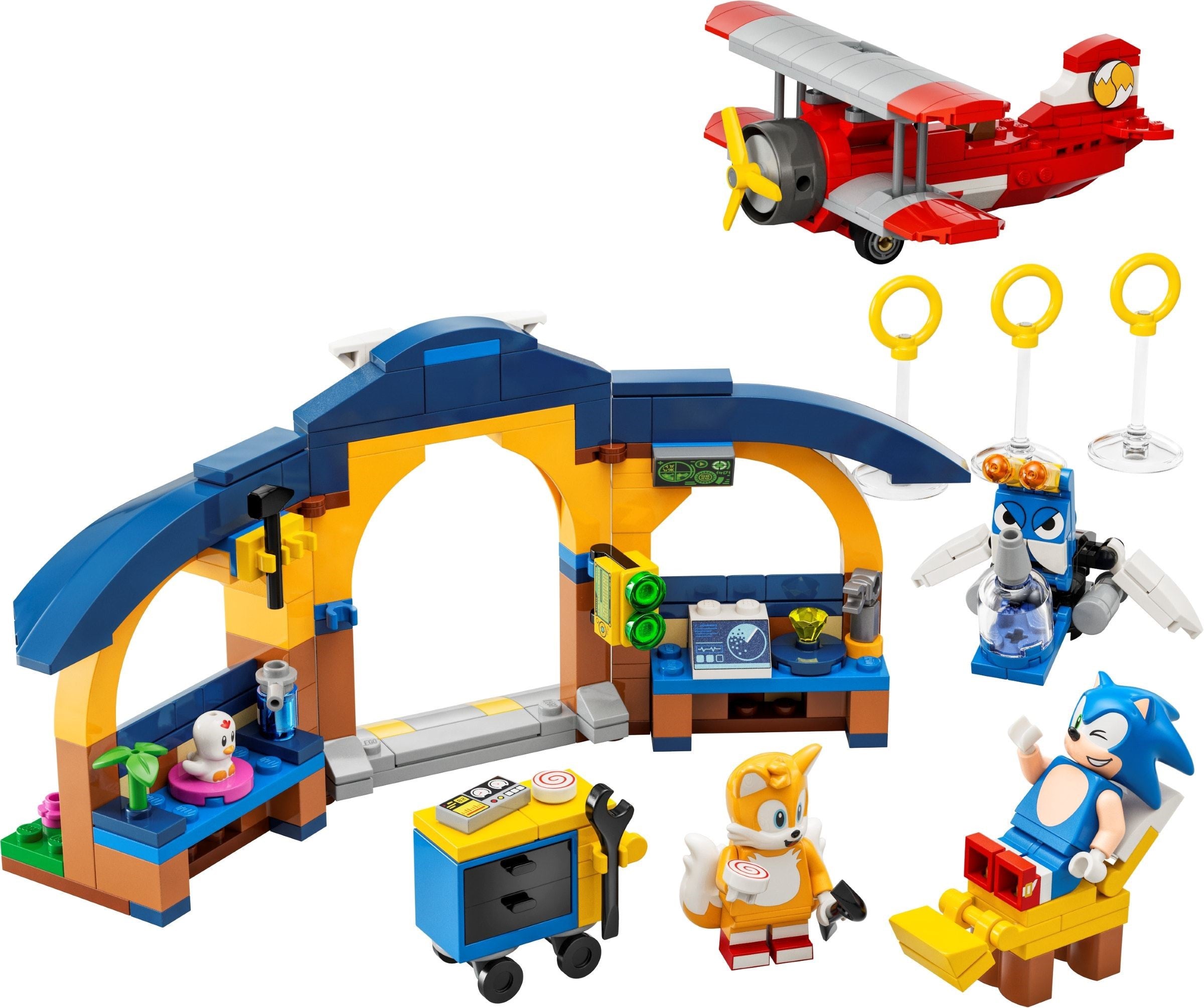 LEGO Sonic Tails‘ Tornadoflieger mit Werkstatt 76991