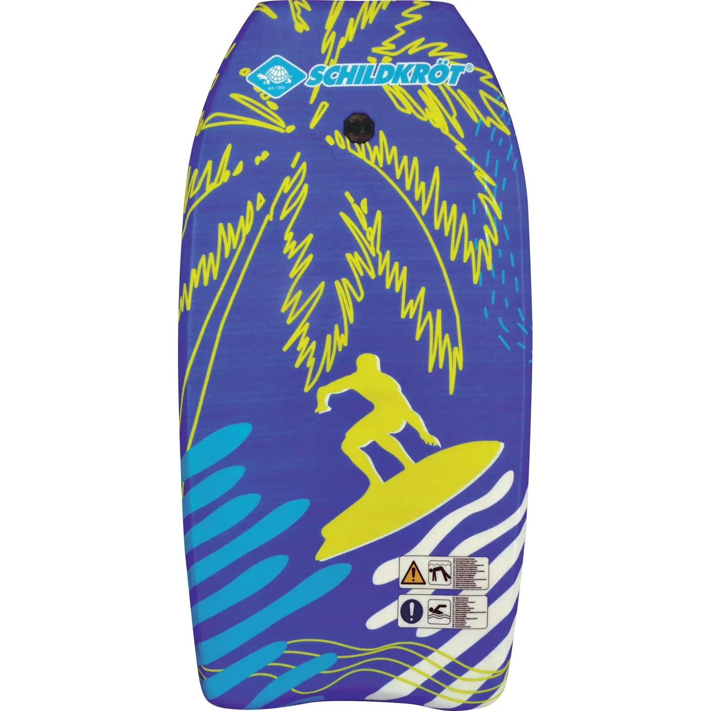 Bodyboard Beach L 93x46x5 cm, Fangriemen, max. Belastbarkeit 75 kg, ab 7 Jahren