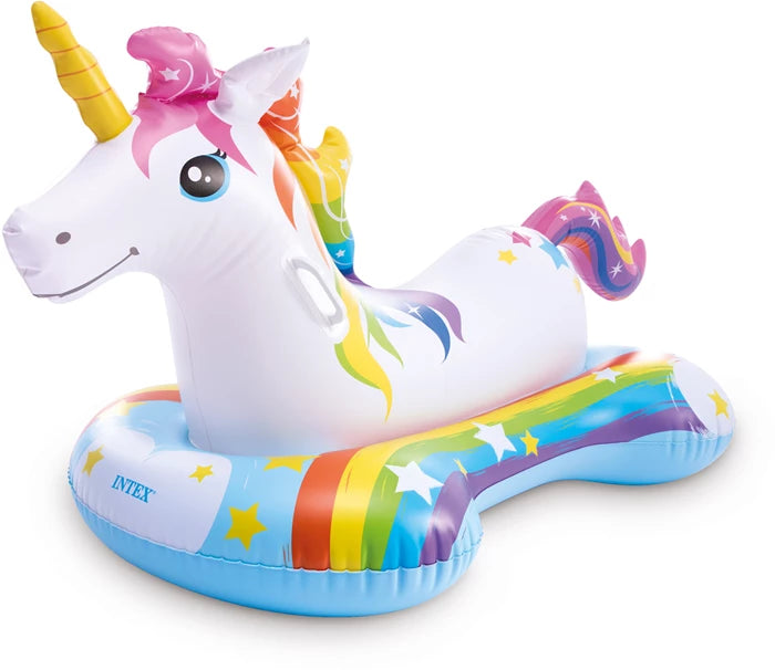 Intex Aufblastier Einhorn 163x86 cm, 2 Griffe, PVC, ab 3 Jahren