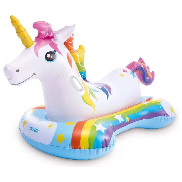 Intex Aufblastier Einhorn 163x86 cm, 2 Griffe, PVC, ab 3 Jahren