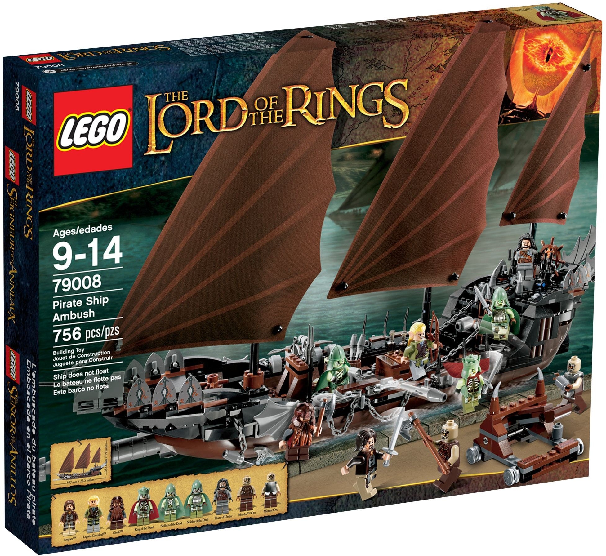 LEGO The Lord of the Rings Hinterhalt auf dem Piratenschiff 79008