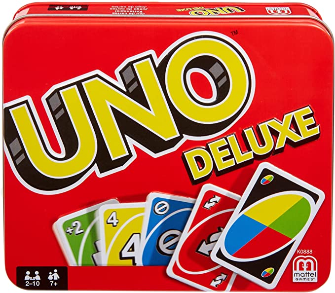 Mattel Games UNO Deluxe Metalldose