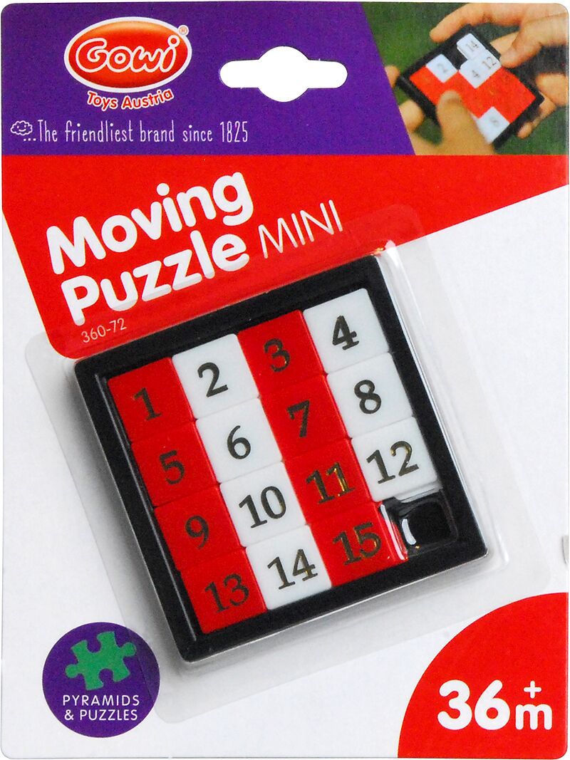 Zahlenschiebe-Puzzle, klein