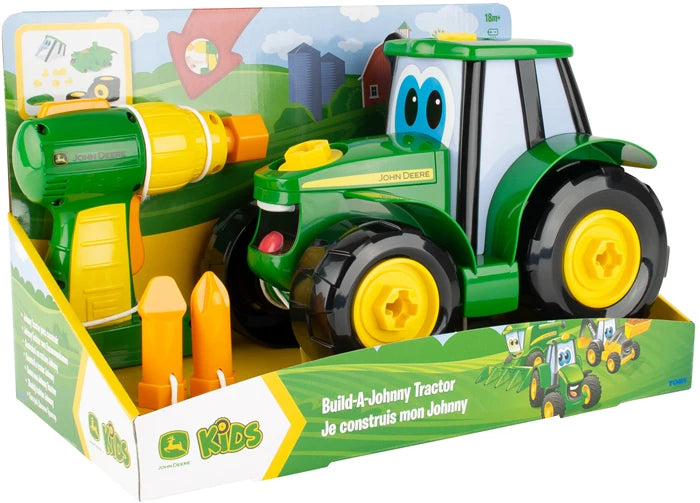 Tomy Traktor Johnny mit Schrauben und Akkuschrauber