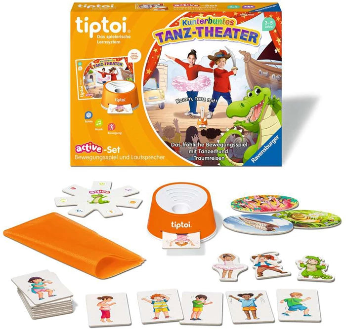 Tiptoi Tanz-Theater Set, d ACTIVE, Bewegungsspiel, Laut- sprecher, ohne Stift, ab 3 J.