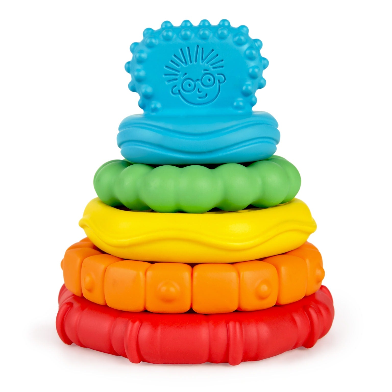 Baby Einstein Stack & Teethe Multi-Textur Beissring-Spielzeug