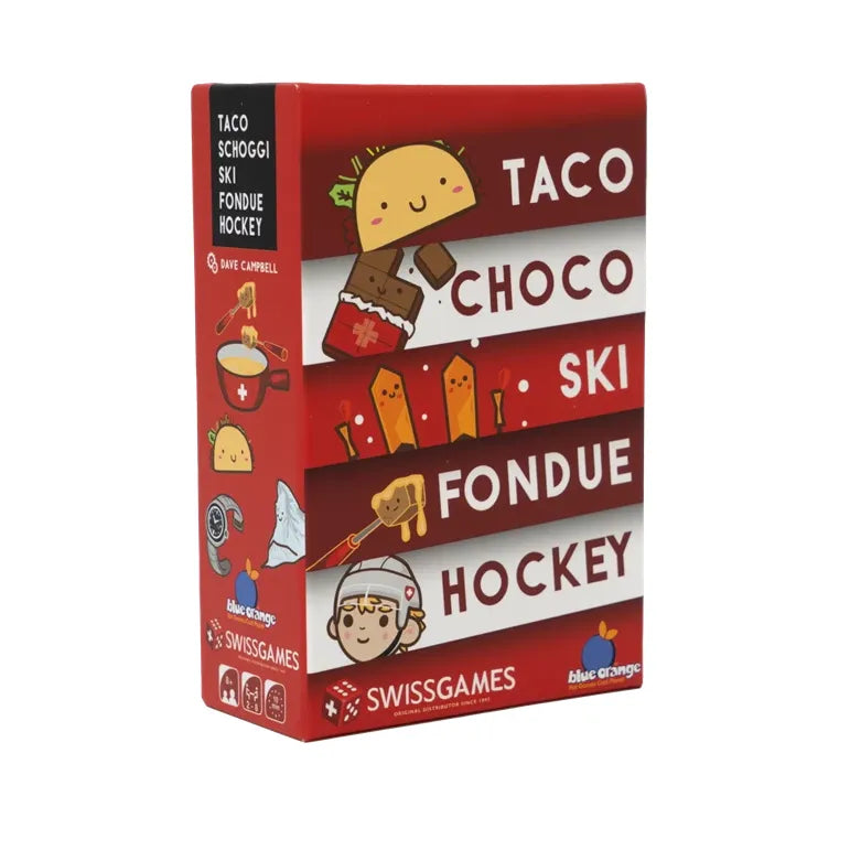 Blue Orange Taco Schoggi Ski Fondue Hockey